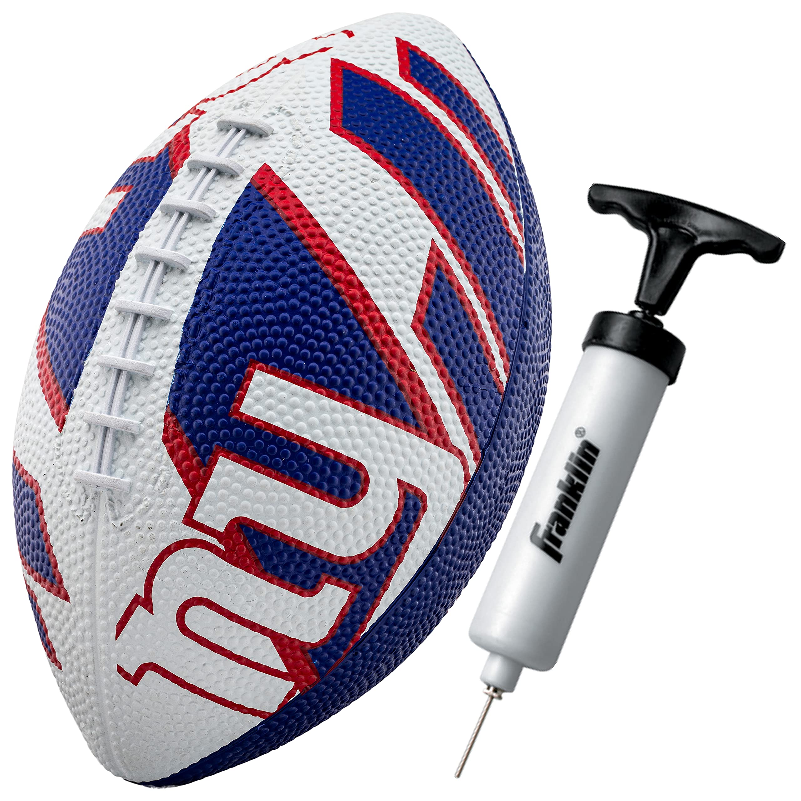 Franklin Sports NFL Team Footballs - Rubber Youth Mini Footballs for All NFL Teams - Kids Junior 8.5" Football - Official NFL Licensed Footballs